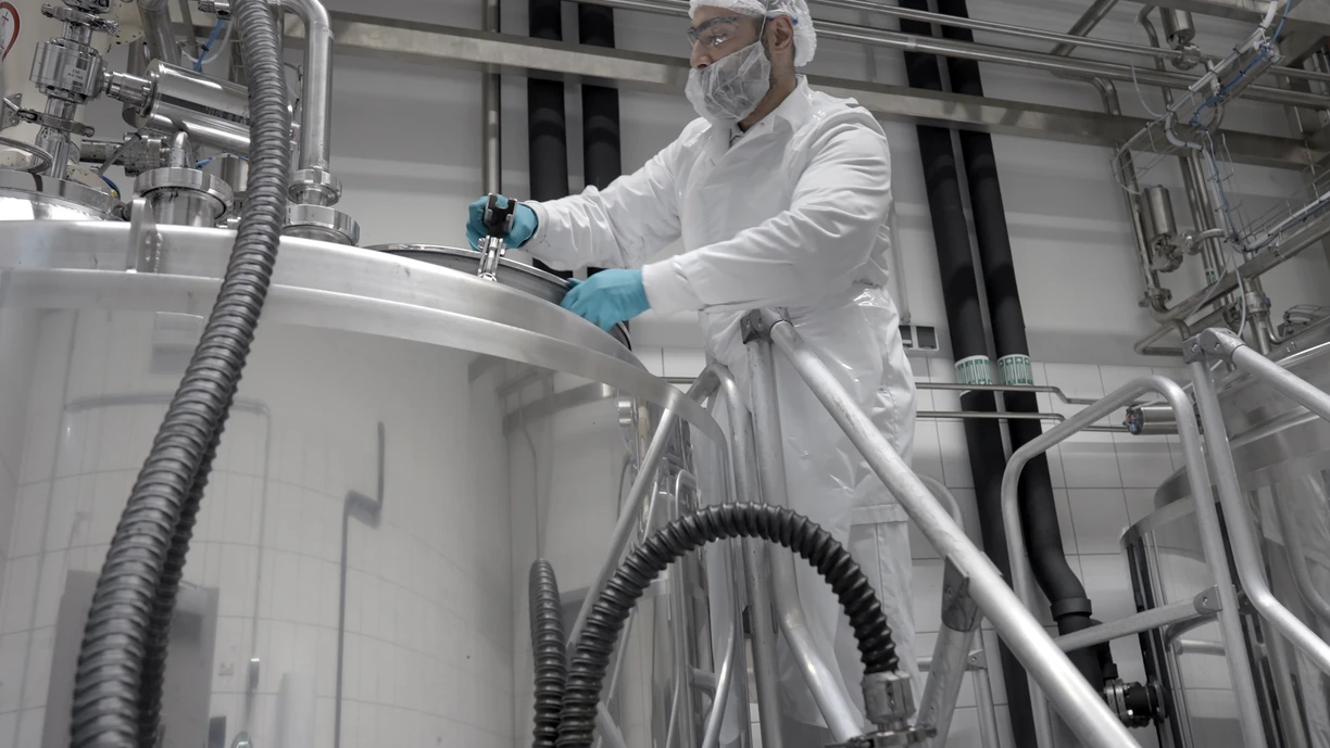 man in safety clothing