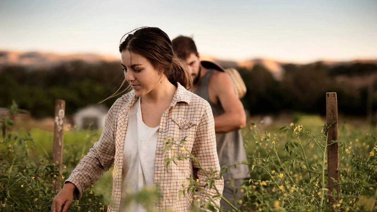 Woman in field