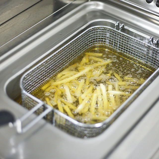 French fries in fryer