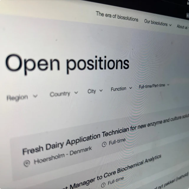 Open positions page