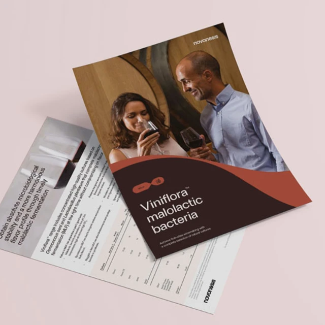 Viniflora malolactic bacteria mockup
