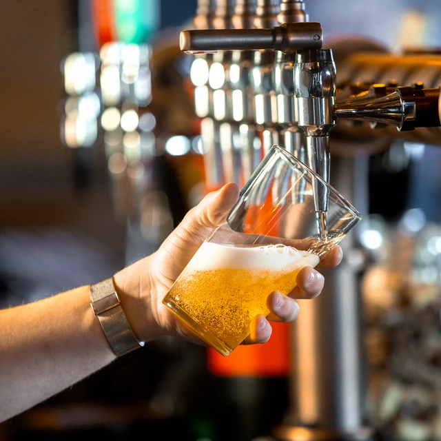 Pouring in a pint
