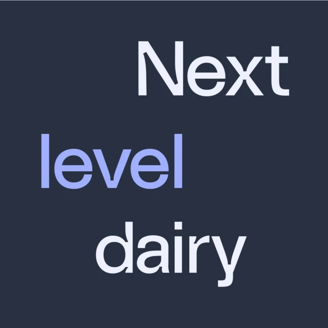 Expressive typography that spells out next level dairy
