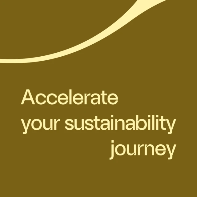 accelerate your sustainability journey