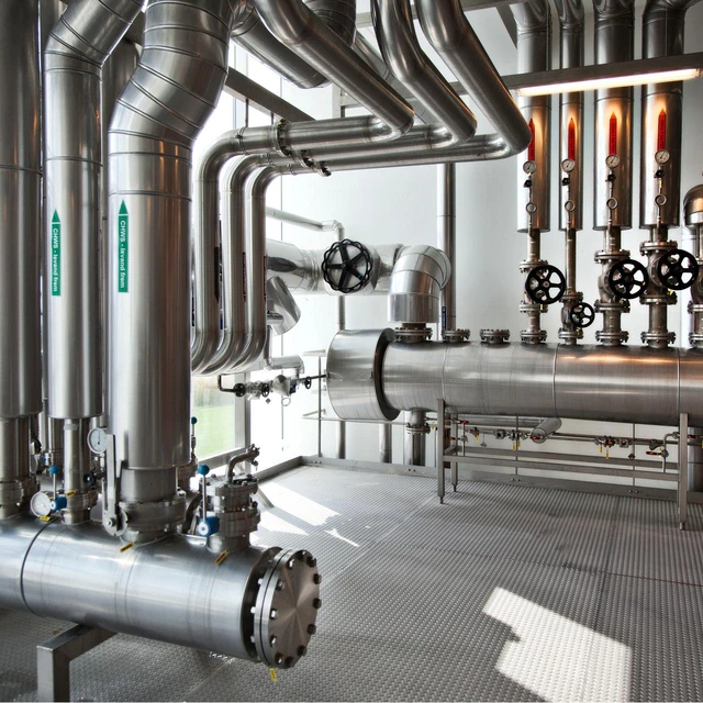 shiny industrial equipment