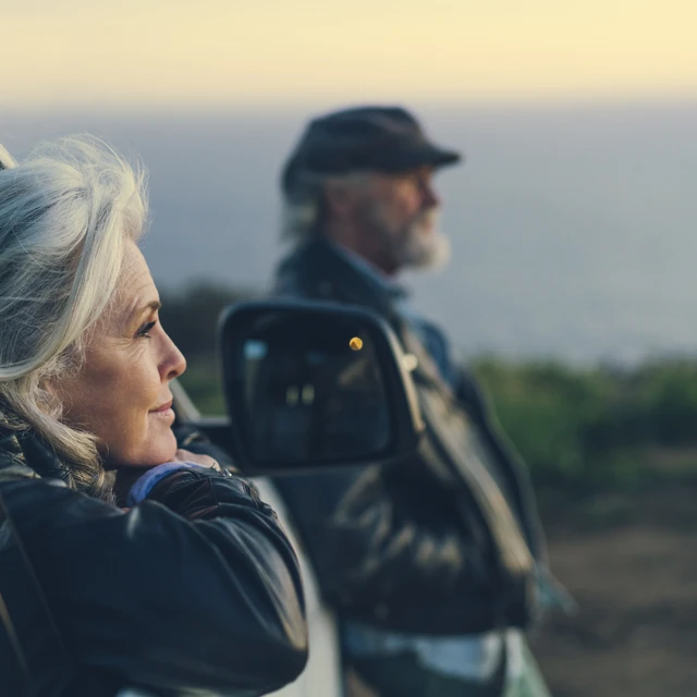 Women looking into horizon