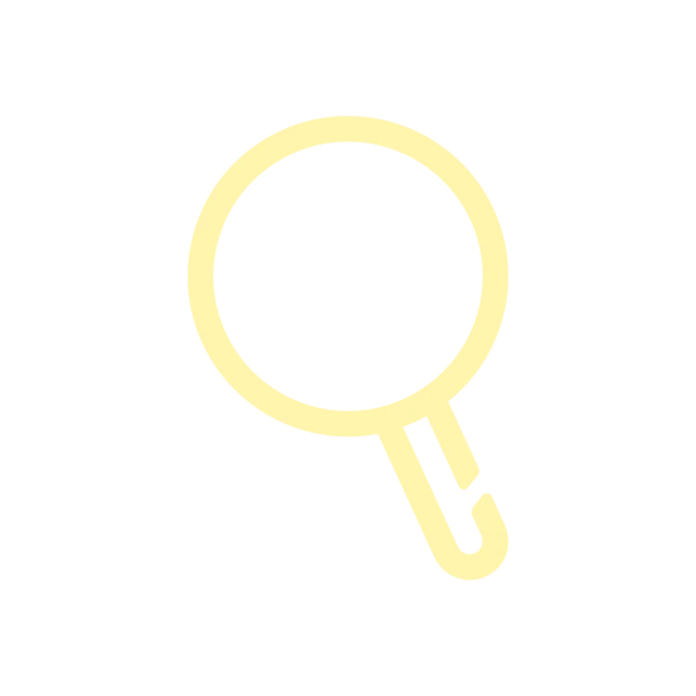 Icon of a yellow magnifying glass, indicating traceability 