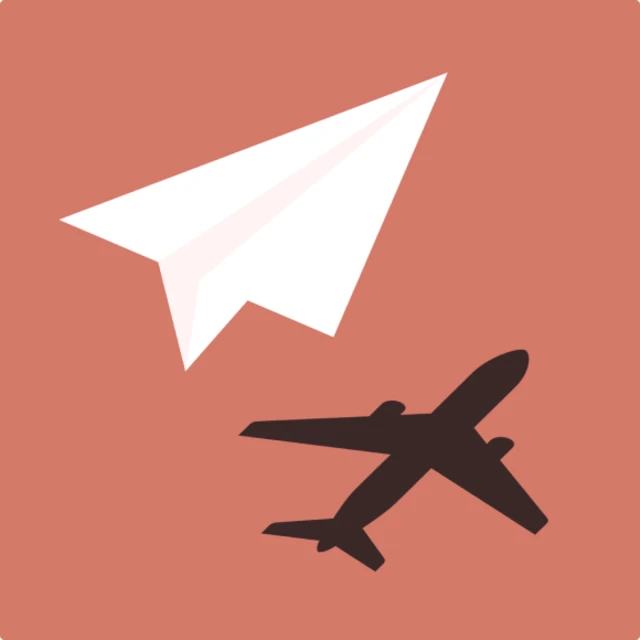 Paper plane illustration