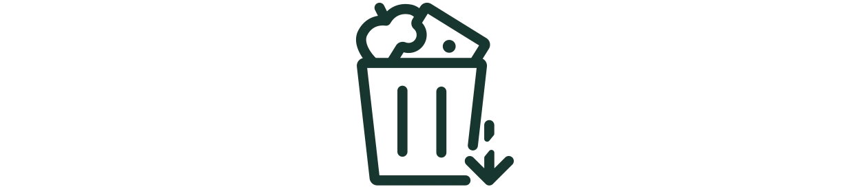 Tackling food loss and waste icon