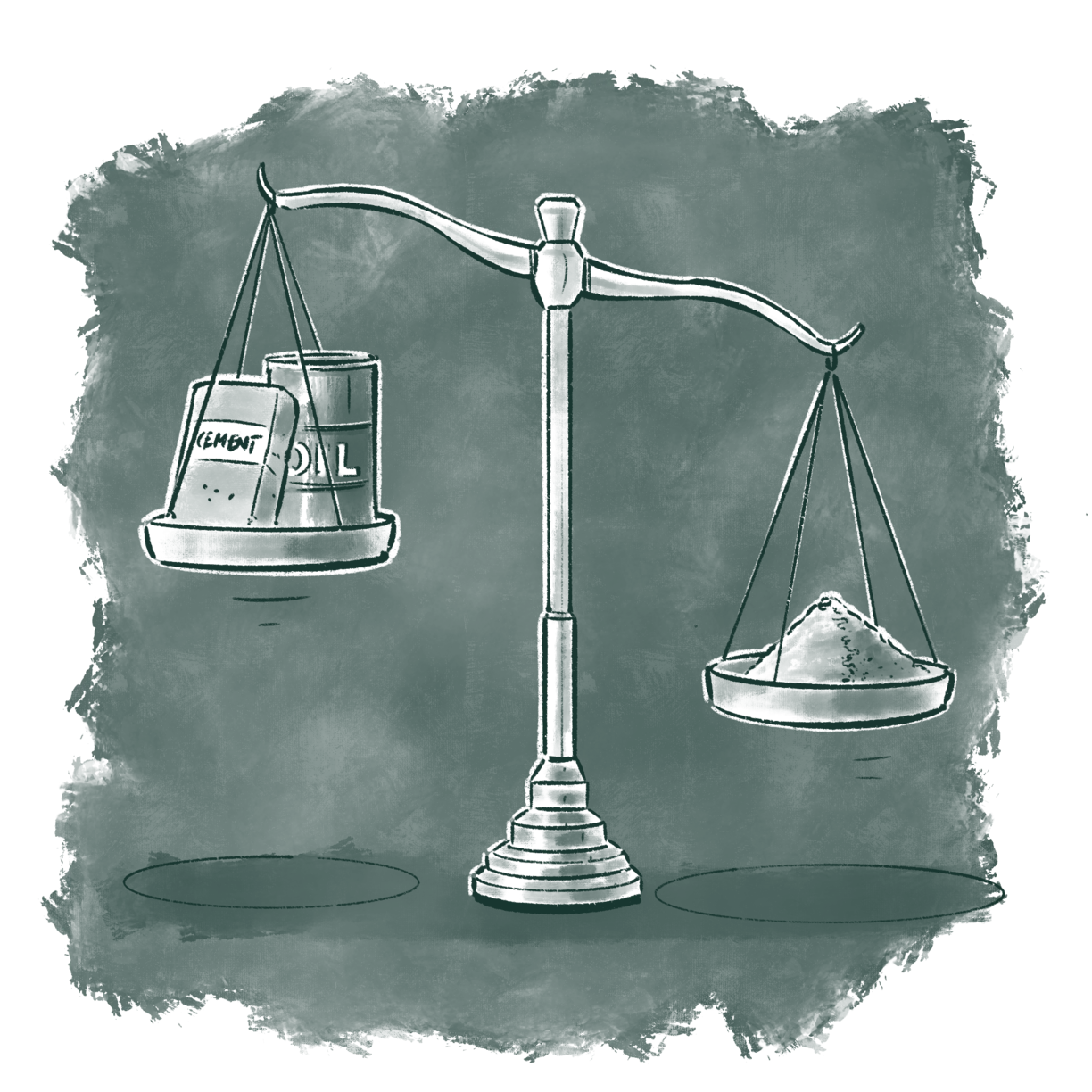 Critical problems with cement and bitumen