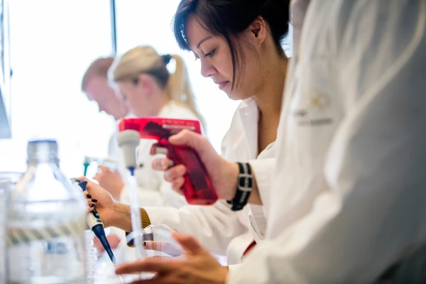 Scientis in lab testing proteins