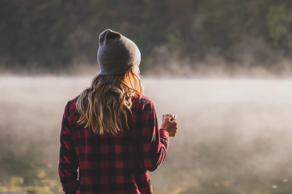 Woman thinking about the climate