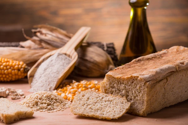 A picture of gluten-free bread made from corn and rice