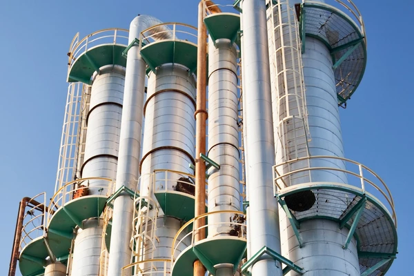 Industrial distillation towers