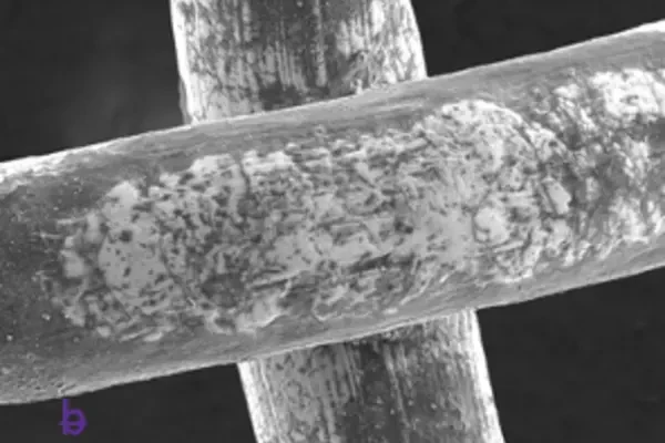 Closeup-of-stainless-steel-mesh-cleaned-with-chlorinated-compound