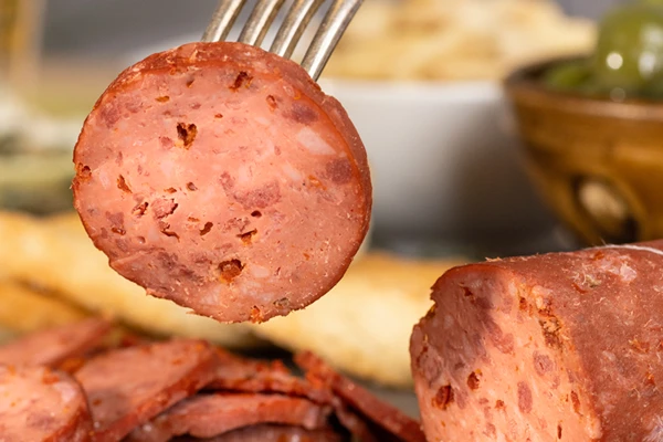 Dry sausage structure