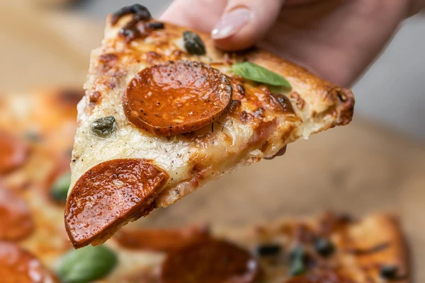 pizza with pepperoni