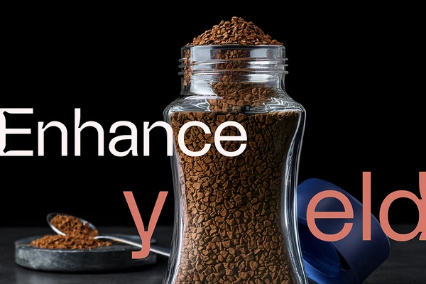 Enhance yield in soluble coffee