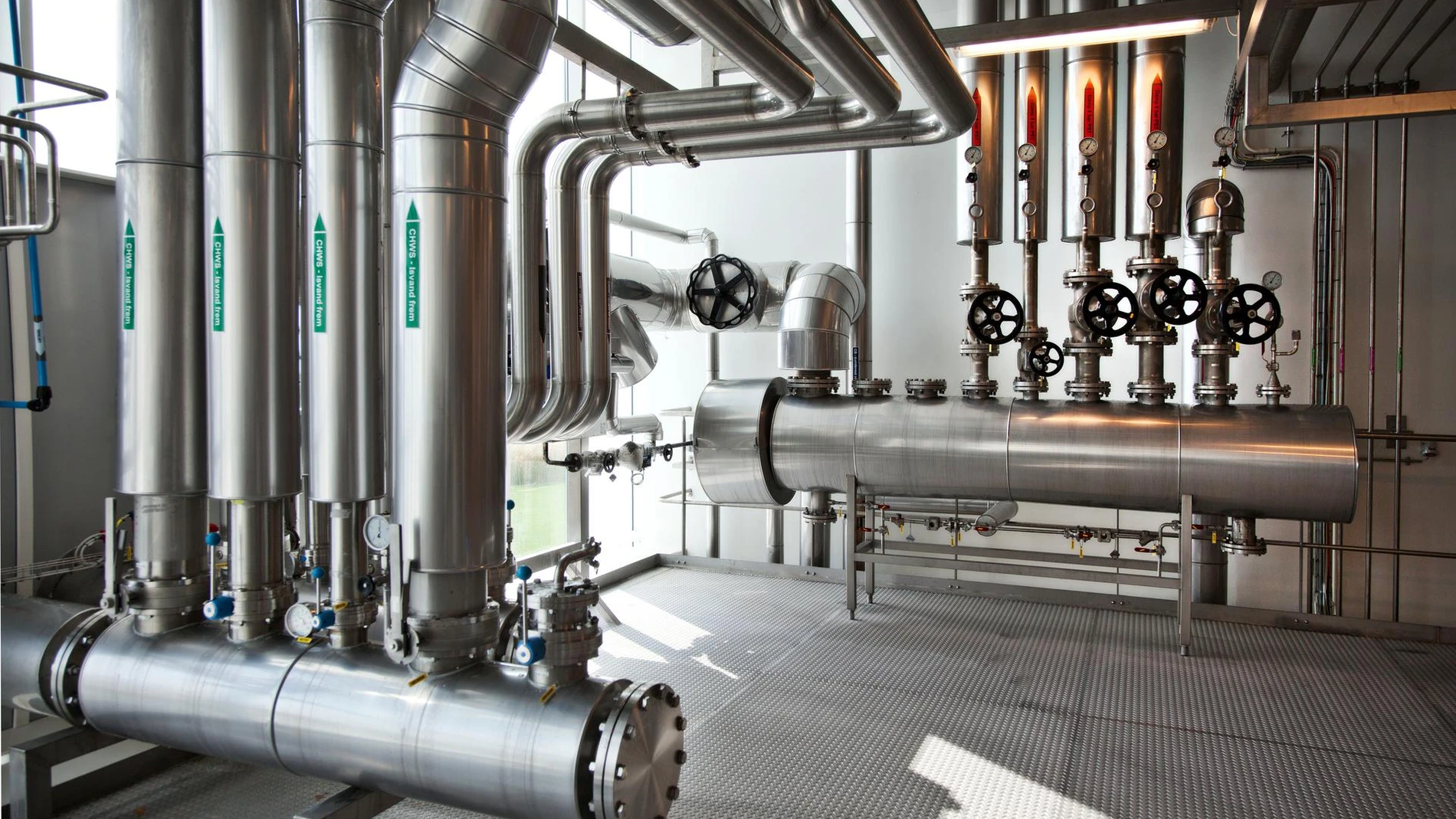 shiny industrial equipment