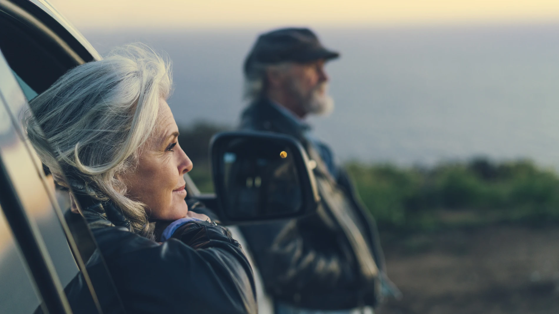 Women looking into horizon